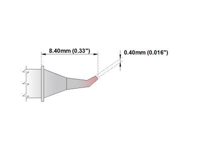  [AUSTRALIA] - Thermaltronics PM75SB275 Bent Sharp 30deg 0.4mm (0.016in)