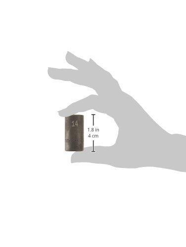 SK Hand Tool 8984 6 Point 3/8-Inch Drive Semi-Deep Impact Socket, 14mm - LeoForward Australia