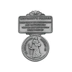  [AUSTRALIA] - St Christopher Medal Pendant Visor Clip Visor Clips