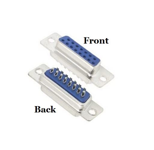  [AUSTRALIA] - CompuCablePlusUSA.com Best DB15 Female Solder Cup Connector Kit with Metal Shielded Hood Best+Strain Relief Grommets. Complete DB15 Female Solder Type DIY Set Fix/Make/Assembly Your own DB15 Cable.