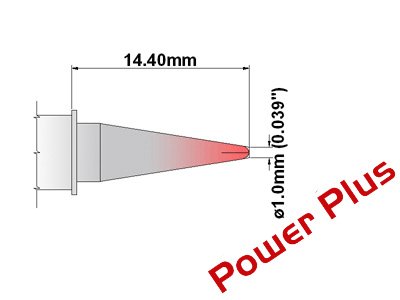  [AUSTRALIA] - Thermaltronics M8CP303H Conical Sharp 1.0mm (0.04in), Power Plus