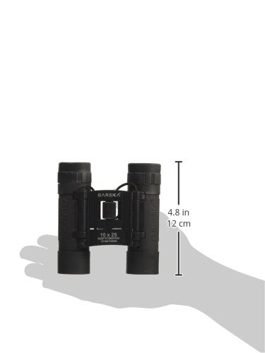  [AUSTRALIA] - BARSKA Optics, Lucid View Compact Binocular, 10x25mm, Blue Lens, Black