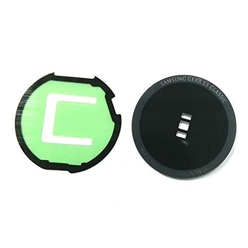  [AUSTRALIA] - Back Battery Cover Case Glass Rear Door Lens with Adhesive Replacement Compatible with Samsung Watch Gear S3 R770 SM-R775