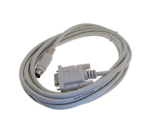  [AUSTRALIA] - RS232 DB9 Serial Programming Cable for Allen Bradley AB Micrologix Series White