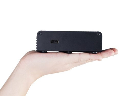  [AUSTRALIA] - Silverstone Tek Aluminum NUC Case with Top Cover Heat-Pipe, 1x HDMI Port and 2X Display Ports - Black PT14B-H1D2