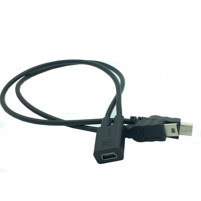  [AUSTRALIA] - Traodin Mini USB Splitter Cable, Mini USB 1 Female to 2 Mini USB Male Y Splitter Charging Cable for in Digital Products and Computer Peripherals 0.25m/10inch (1Pcs) (Mini F/2M) mini 1F/2M