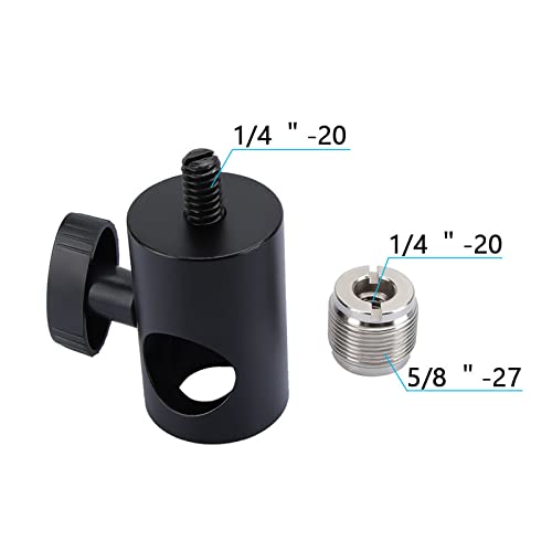  [AUSTRALIA] - CAMVATE Light Pole Connector With 5/8"-27 Male Screw for Microphone Stand