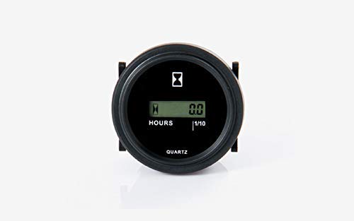  [AUSTRALIA] - DC 12V Hour Meter (24v and 48v) Suitable for Diesel & Gas Engine, ATV, mx,mtd, Boat, Dirtbike, Mower, Golf cart, Forklift, RV (LCD1) LCD1