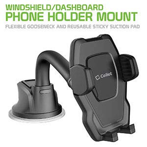  [AUSTRALIA] - Cellet Goose-Neck Dashboard & Windshield Mount Car Cradle Smartphone Holder Compatible for Motorola Moto Z3,Z3 Play,Z2 Play,Z Play Droid,Moto G6/G,e5 Play,E5 Plus,E4 Plus,G6 Play,X4,Z2 Force,Z Droid