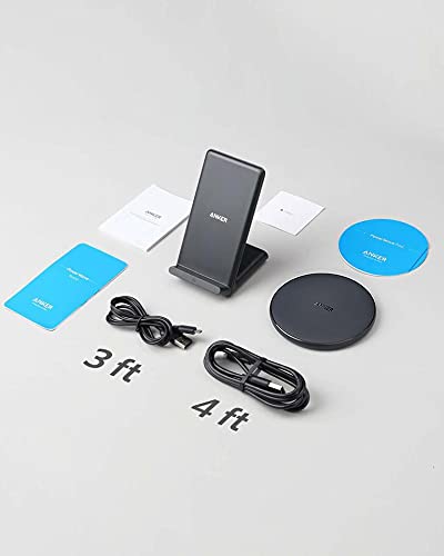  [AUSTRALIA] - Anker Wireless Chargers Bundle, PowerWave Pad & Stand Upgraded, Qi-Certified, Fast Charging iPhone 12, 12 Mini, 12 Pro, Max, SE, 11, 11 Pro, 11 Pro Max, Xs Max, Galaxy S20, Note 10 (No AC Adapter)