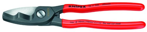  [AUSTRALIA] - KNIPEX Tools - Cable Shears, Twin Cutting Edge (9511200), 8 inches