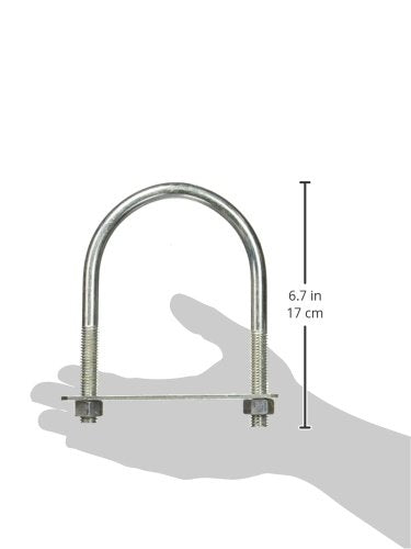 [AUSTRALIA] - National Hardware N347-823 2190BC U Bolt in Zinc plated, 1/2" x 4" x 6-1/2" 1/2" x 4" x 6-1/2"