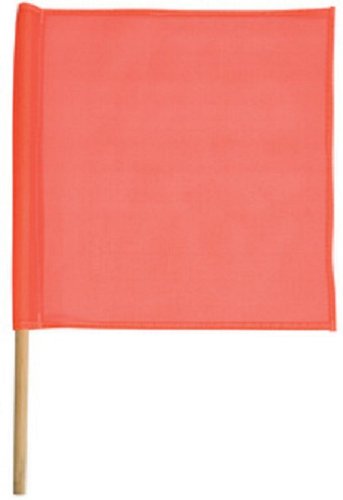 [AUSTRALIA] - Safety Flag SFKV24-36 24-Inch Mesh Safety Flags with Dowel Red/Orange