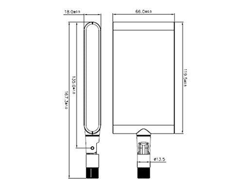 Alfa APA-M25 Dual Band 2.4GHz/5GHz 10dBi high gain Directional Indoor Panel Antenna with RP-SMA Connector (Compare to Asus WL-ANT-157) - LeoForward Australia