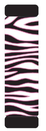  [AUSTRALIA] - White Zebra Animal Print Safari w/ Black Stripes & Pink Trim Car Truck SUV Seat Belt Shoulder Pads - PAIR