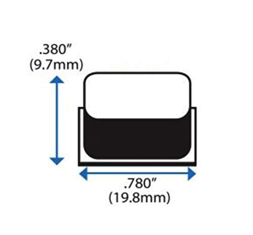  [AUSTRALIA] - Black Tall Square Adhesive Rubber Bumper Pads - Made in USA – Rubber Feet for Speakers, Electronics, Furniture, Appliances, Audio Equipment - 20 Pieces Black