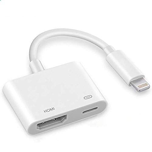  [AUSTRALIA] - Digital AV HDMI Adapter, Apple MFi Certified iPhone Lightning to HDMI Connector Compatible for iPhone 12/12 Pro 11 Pro/XS/XR/X/8 7 SE, iPad Pro Mini, Support iOS 10~14.1 and Later