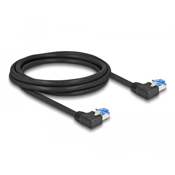  [AUSTRALIA] - DeLOCK 80211 - RJ45 network cable Cat.6A S/FTP left angled, 2 m, black