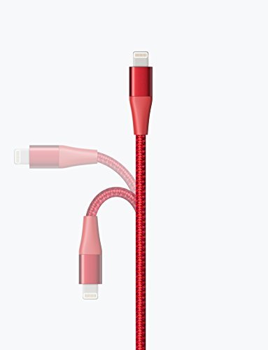  [AUSTRALIA] - Anker Powerline+ II Lightning Cable (1ft), MFi Certified for Flawless Compatibility with iPhone 11 / XS/XS Max/XR/X / 8/8 Plus / 7/7 Plus / 6/6 Plus / 5 / 5S and More(Red) 1ft Red