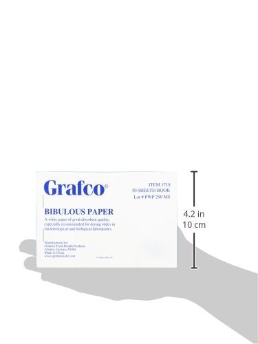  [AUSTRALIA] - Grafco Bibulous Paper - Blotting Absorbent Paper, 50 Sheets, 4" x 6", Pack of 6, 3718