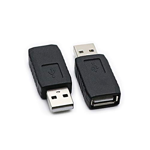  [AUSTRALIA] - rgzhihuifz 2 Pack USB 2.0 AF/AM Adapter Type A Female to USB A Male Adapter Connector Converter Plug