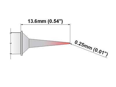  [AUSTRALIA] - Thermaltronics S60MF003 Micro Fine 0.25mm (0.01in) interchangeable for Metcal SSC-690A