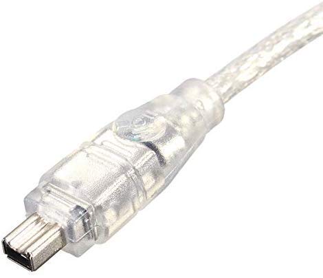  [AUSTRALIA] - BLUEXIN USB 2.0 Male to IEEE 1394 Mini 4Pin Male iLink Firewire DV Adapter Cord Cable Compatible with Sony DV