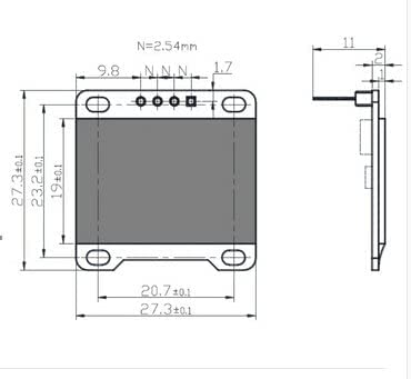  [AUSTRALIA] - 1.3" Blue OLED Display I2C IIC Serial 128X64 LCD LED Module SH1106 for Arduino Raspberry Pi DIYmall