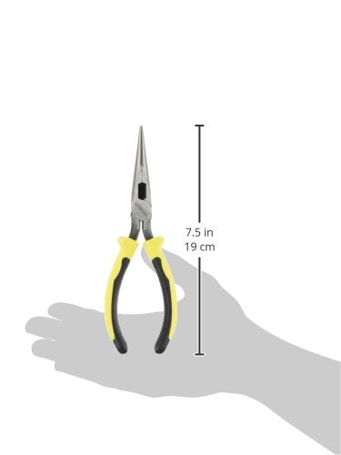  [AUSTRALIA] - Klein Tools J203-7 Long Nose Side-Cutter Pliers, Induction-Hardened Cutting Knives with Hot-Riveted Joints and Slim Heads, 7-Inch