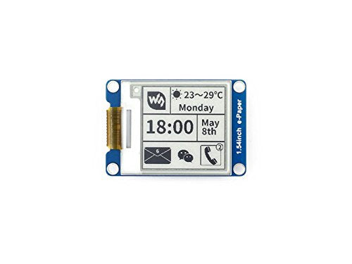  [AUSTRALIA] - 1.54 Inch E-Paper Screen Display Module Resolution 200x200 3.3v E-Ink Electronic Display with Embedded Controller SPI Interface Support Partial Refresh for Raspberry Pi/Arduino/Nucleo/Jetson Nano 1.54inch