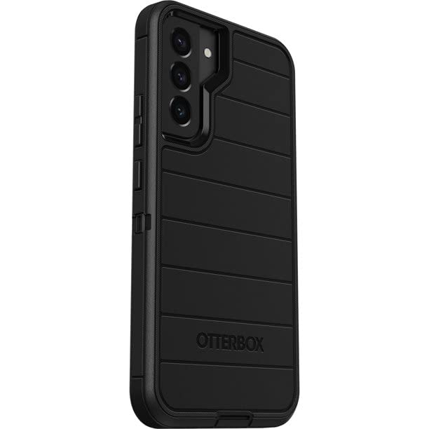  [AUSTRALIA] - OtterBox Defender Pro Case & Belt Clip/Stand for Samsung Galaxy S22 Plus (NOT S22 or S22 Ultra Models) (Black) Black