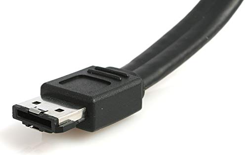 StarTech.com 6 ft Shielded eSATA to SATA Cable - SATA to eSATA cable - SATA (R) to eSATA (R) - 6 ft - black - SATA2ESATA6 - LeoForward Australia