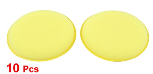  [AUSTRALIA] - uxcell 10 Pcs Round Shaped Car Auto 4 Inch Dia Sponge Wax Applicator Pads Yellow