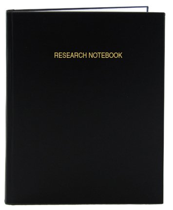  [AUSTRALIA] - BookFactory Black Research Notebook - 96 Pages (.25" Grid Format), 8 7/8" x 11 1/4", Black Cover, Smyth Sewn Hardbound (LIRPE-096-LGR-A-LKT6) 8 7/8" x 11 1/4" - 96 pg Black Imitation Leather