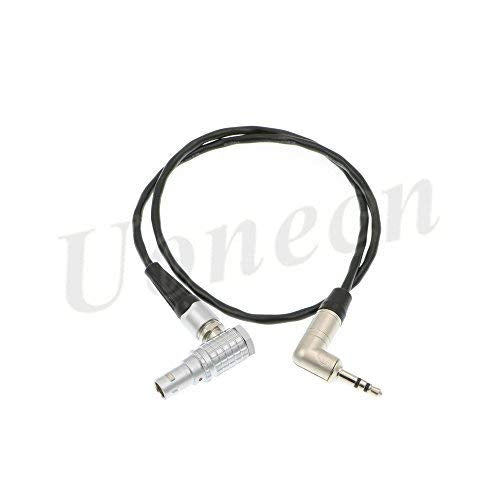  [AUSTRALIA] - Uonecn Sound Device Time Code Cable Right Angle 3.5mm to 0B 5 pin Male Tentacle Sync Adapter Cable