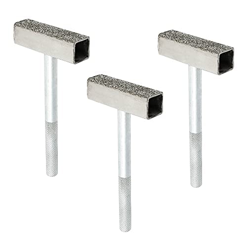  [AUSTRALIA] - OTTYMO Pack of 3 Grinding Wheel Dressers Diamond Grinding Wheel Stone Dresser 85 x 45 x 13 mm Grinding Wheel Dresser Diamond Stone Dresser Tool Stone Dresser Tool for Dressing Grinding Wheels (Silver)