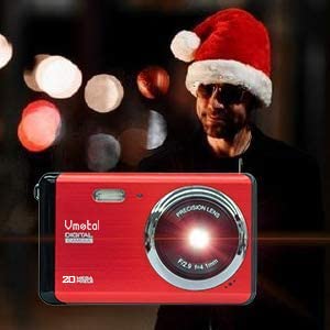  [AUSTRALIA] - Digital Camera 1080P 20MP HD Mini Camera, Vmotal Video Camera Digital Students Cameras,Indoor Outdoor Compact Camera for Kids/Beginners/Elderly (Red) Red