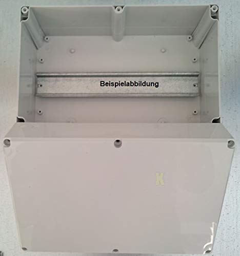  [AUSTRALIA] - ABS industrial housing terminal box IP66 with top-hat rail (122x120x86mm, gray) 122x120x86mm