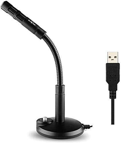  [AUSTRALIA] - GranVela USB Microphone for Windows PC/Laptop Plug and Play for Computer Black