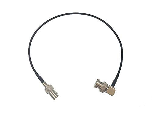  [AUSTRALIA] - Uonecn BNC Female Straight to BNC Male Right Angle SDI Cable for Camera 50 ohm