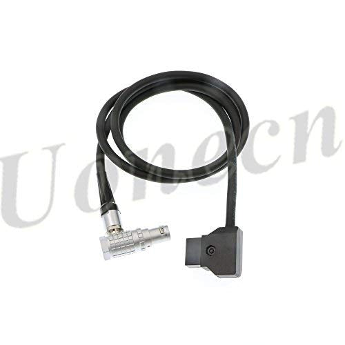  [AUSTRALIA] - Uonecn Red Epic Scarlet Camera Power Cable D Tap to Right Angle 1B 6 Pin Female Flexible Thin Cord 39''