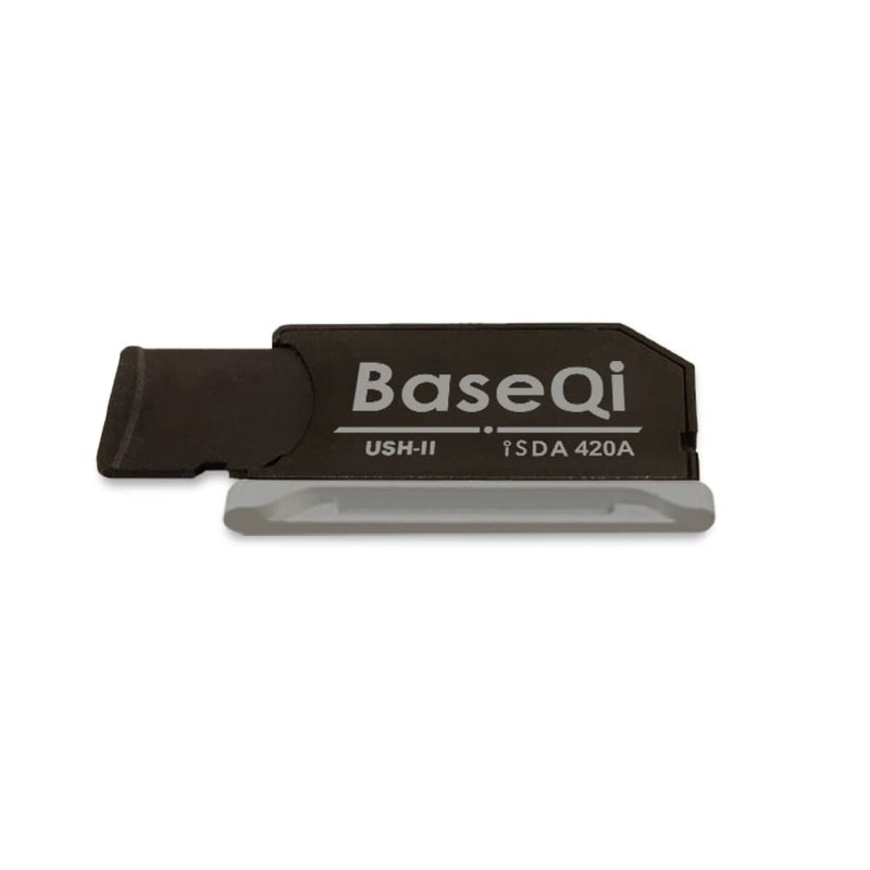  [AUSTRALIA] - BASEQI UHS-II Aluminum microSD Adapter for 2021 M1 MacBook Pro 14 & 16” (Space Gray + HDMI Dust Plug)