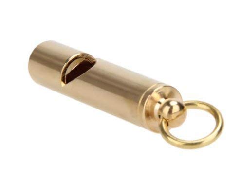 Loudest Brass Whistle | Best Premium Emergency Whistle | One Piece | Outdoor Survival Whistle | On Key-Chain or Hang Around Your Neck and Carry it Anywhere! - LeoForward Australia
