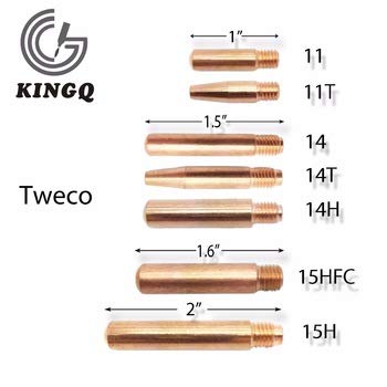  [AUSTRALIA] - KINGQ Welding Contact Tips 11-35 0.035" for Tweco Mini/No.1 & Lincoln Magnum 100L MIG Welding Gun-25PK