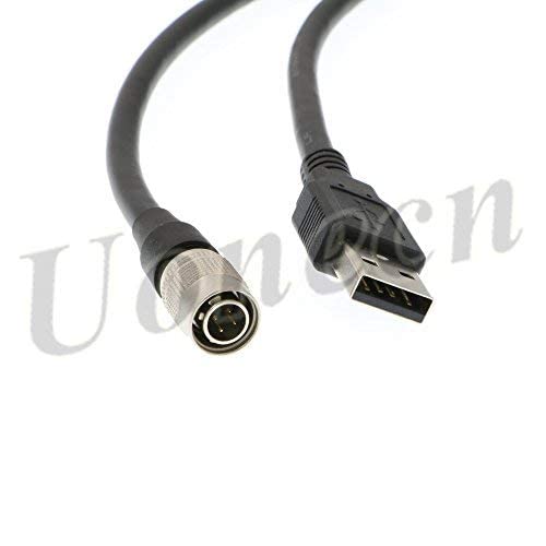  [AUSTRALIA] - USB Plug to 4 pin Male Hirose Connetor Data Cable for Computer for Camera.