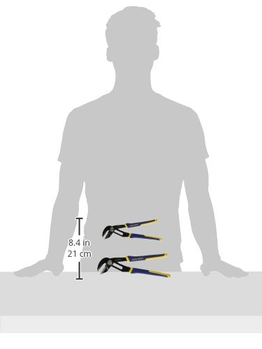  [AUSTRALIA] - IRWIN VISE-GRIP GrooveLock Pliers Set, Straight Jaw, 2-Piece (1802532) 2-pack (8", 10")