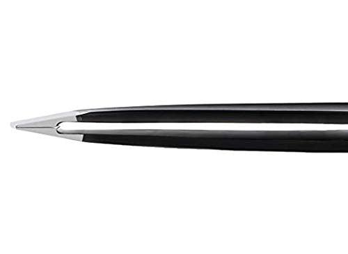 Professional Stainless Steel Slant Tip Tweezer For Men & Women - The Best Precision Eyebrow Tweezers Pluckers For Shaping Eyebrows & Hair Removal -Slanted Twizzers/Plucker- Brow Plucking black - LeoForward Australia