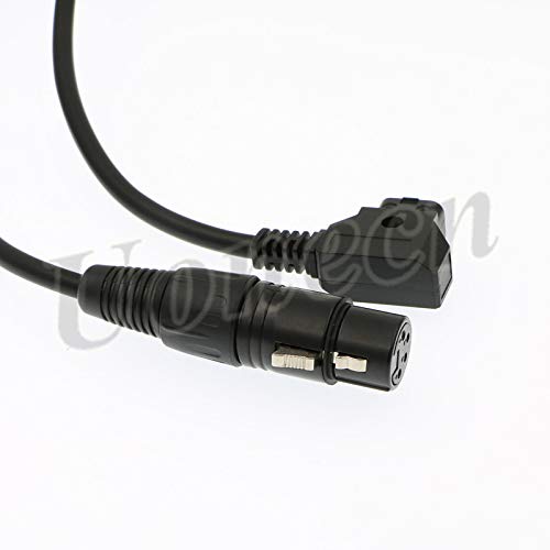  [AUSTRALIA] - Uonecn Practilite 602 DSLR Camcorder Power Cable XLR 4 pin Female to D-tap Male for Sony F55 SXS Camera