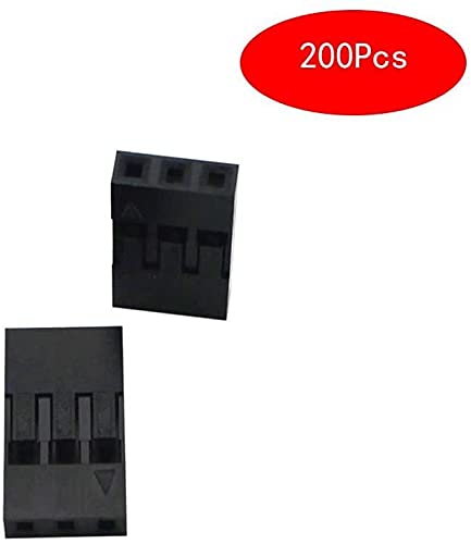  [AUSTRALIA] - Raogoodcx 200pcs 2.54mm 1x3p Dupont Connector Housing Female for Dupont Cable and Jumper Wire 3P