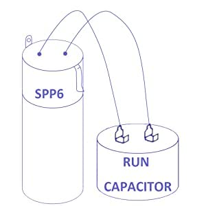  [AUSTRALIA] - Podoy SPP6 Hard Start Capacitor Replacement Compatible with Supco Relay 1/2HP-10HP 500% Increase Starting Torque 120-288V AC Compressor(Pack of 2)